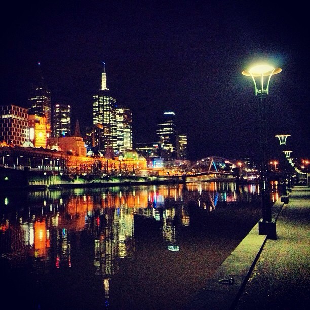 被@australia轉發的墨爾本夜景相片
