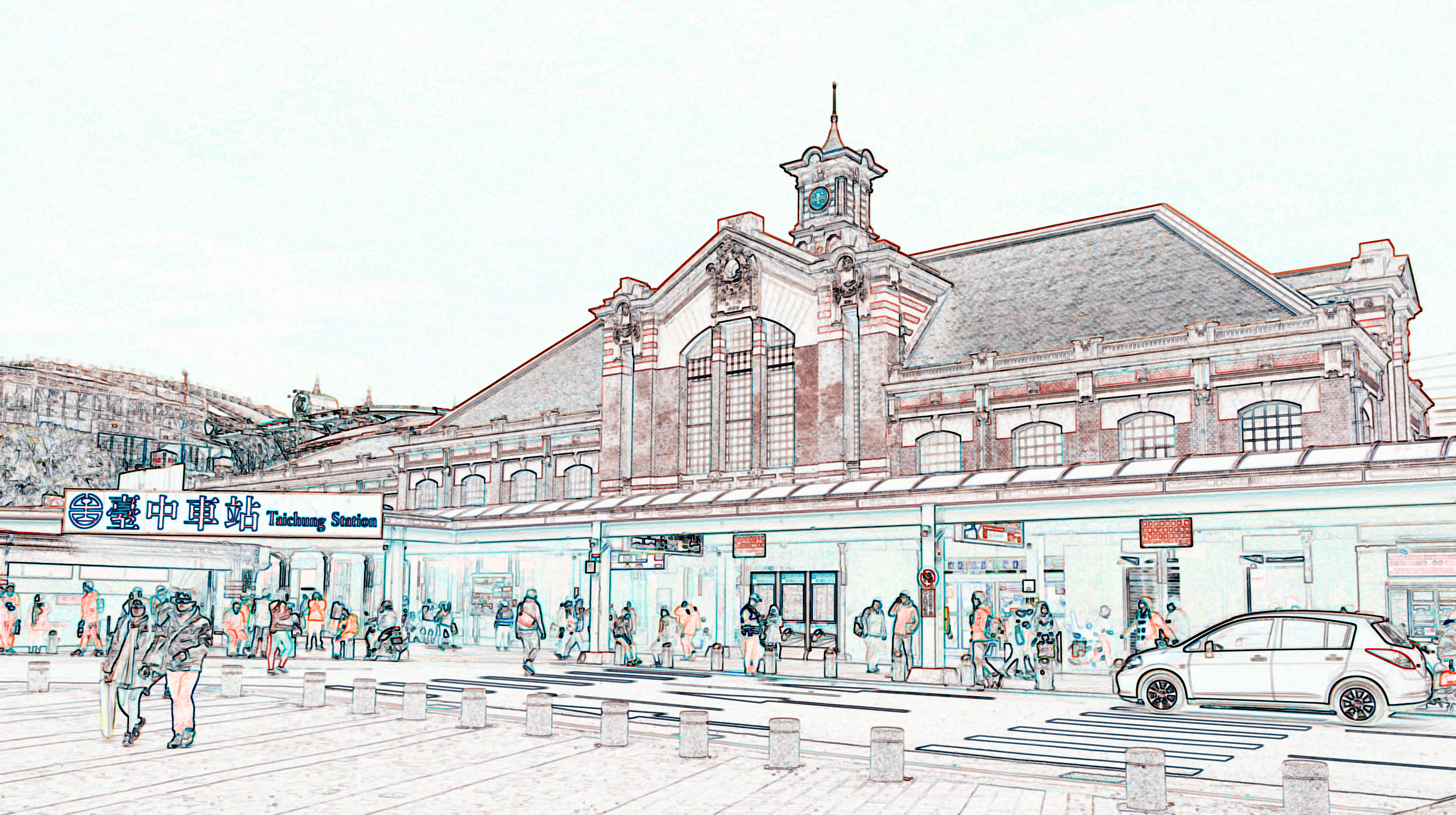 【Sketchwalk A】走一趟臺灣大道,飽覽日式建築與羅馬古典建築的台中小旅行